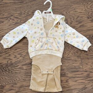 Carter's Paw Print Hoodie Set -NEW WITHOUT TAGS